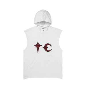 [THUG CLUB] Rock Hooded Vest (white) 正規品 韓国ブランド 韓国通販 韓国代行 韓国ファッション サグクラブ 日本 店舗