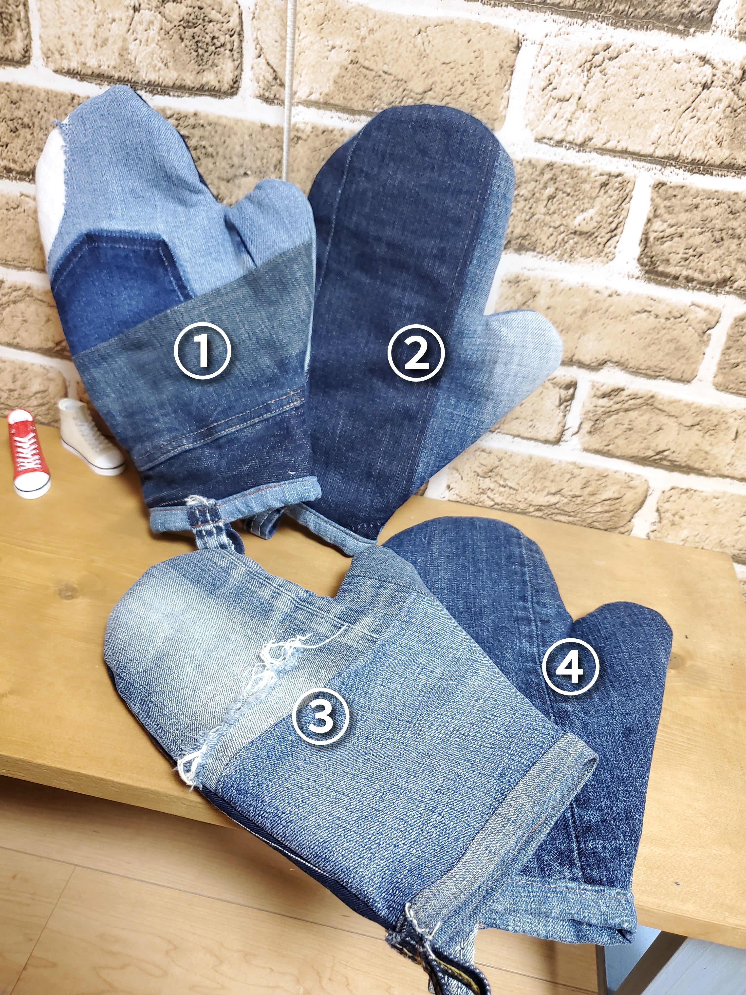 デニムリメイク 鍋つかみ | LoveCats