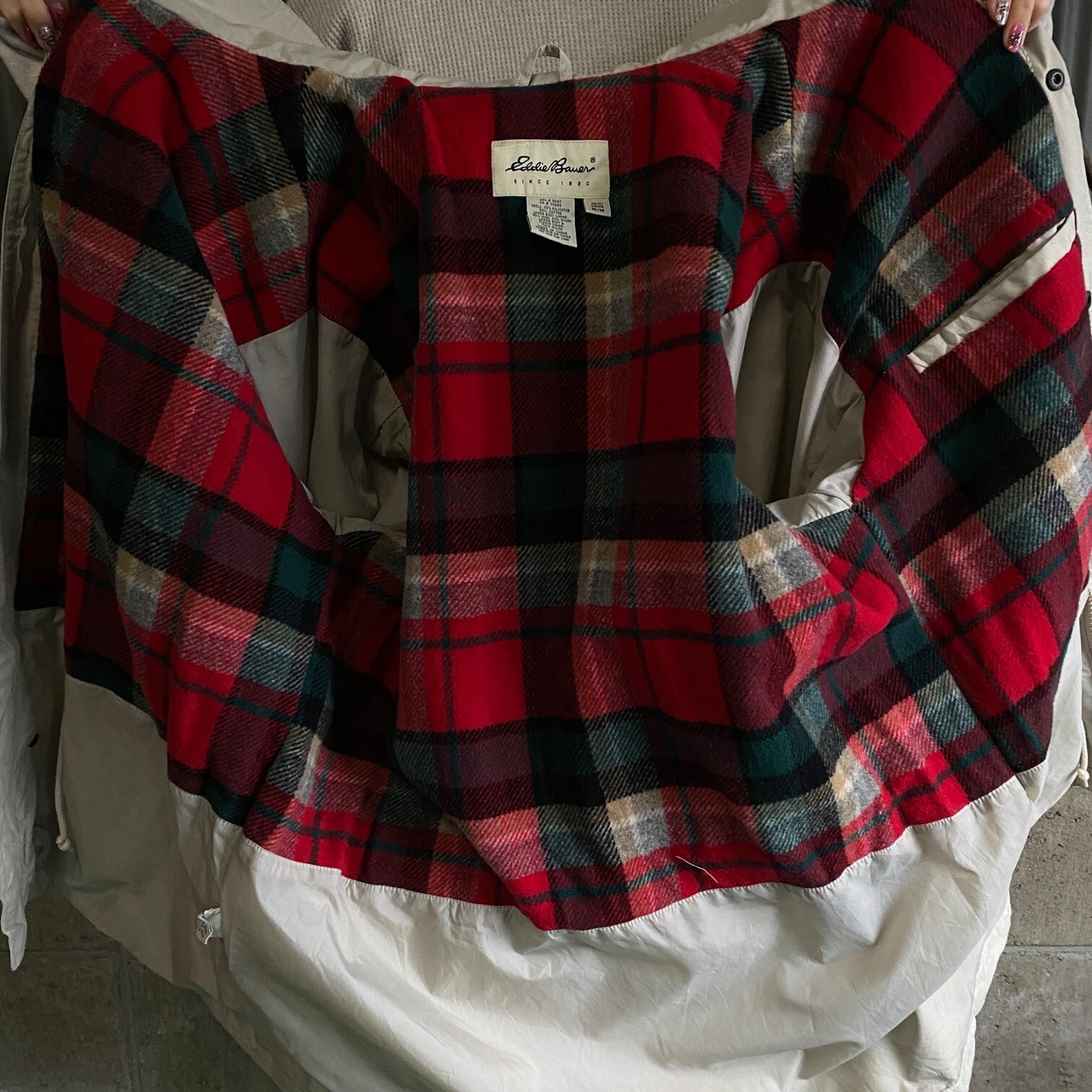 90年代〜00年代 Eddie Bauer エディーバウアー チェックライナー 