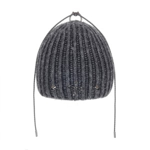 [SURGERY] surgery clover logo double-strap beanie 'grey' 正規品 韓国ブランド 韓国通販 韓国代行 韓国ファッション sur8ery サージェリー 取扱店 日本 店舗