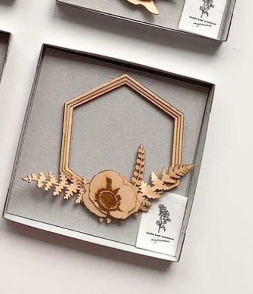 majonowa アネモネリース 六角