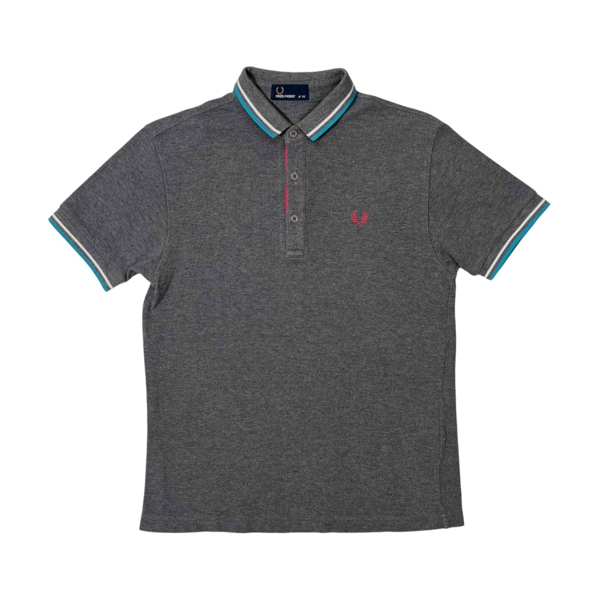 FRED PERRY フレッドペリー 刺繍ロゴ 鹿の子 半袖 ポロシャツ サイズ 