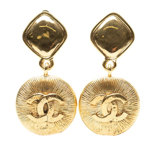 シャネル ヴィンテージ ココマーク イヤリング ゴールド メッキ レディース CHANEL 【中古】