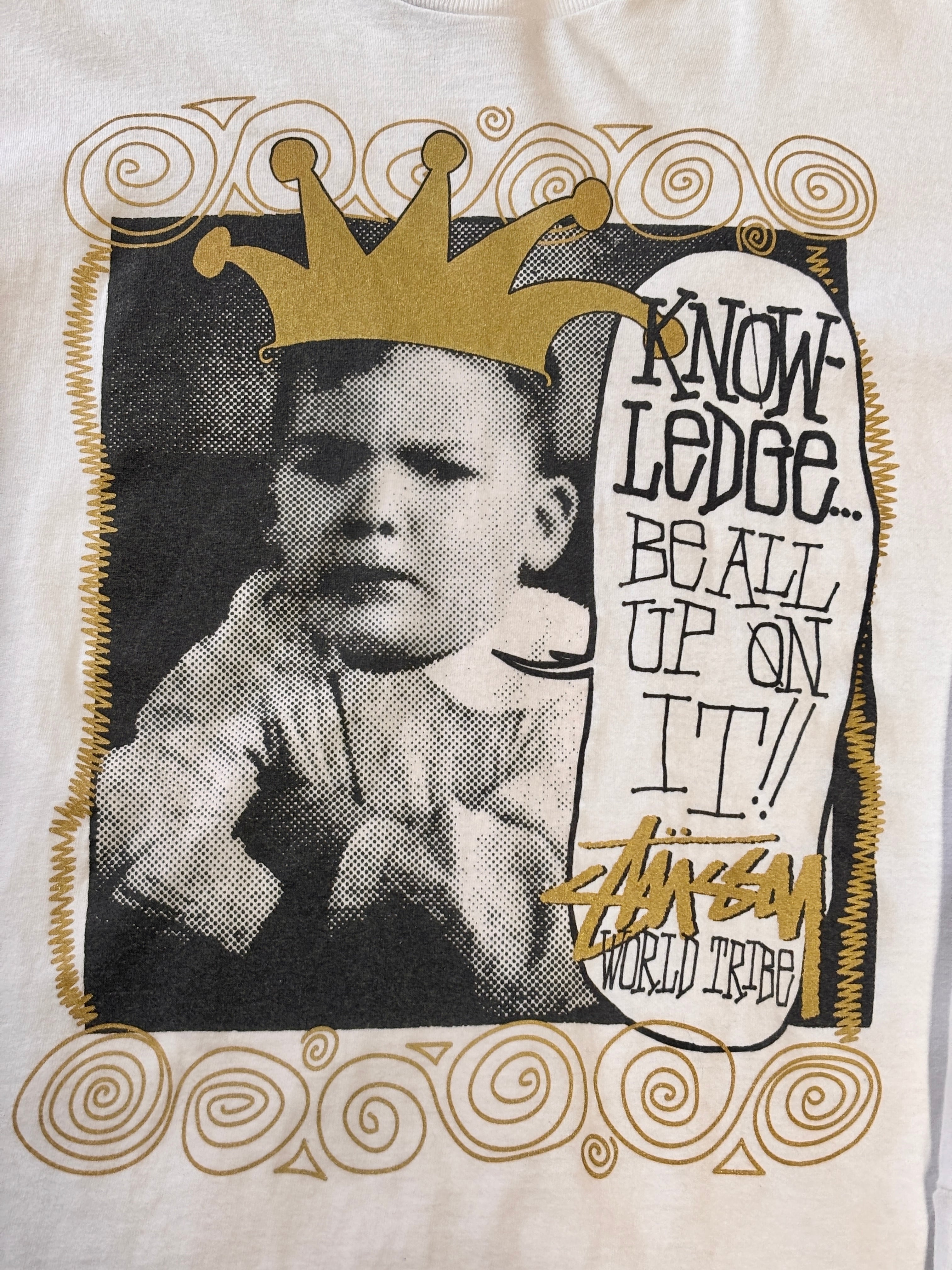 OLD stussy 00s キッズ フォトプリント長袖TシャツロンT M