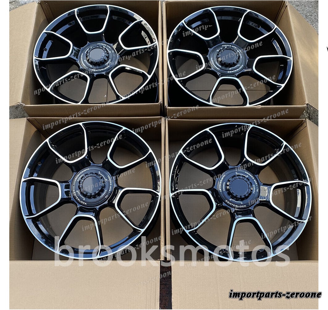 【美品 ポルシェ 992 カレラ 純正 20インチ/21インチ ブラック 4本】 新品 20インチ 21インチブラックスタイル フォージドホイール ポルシェ