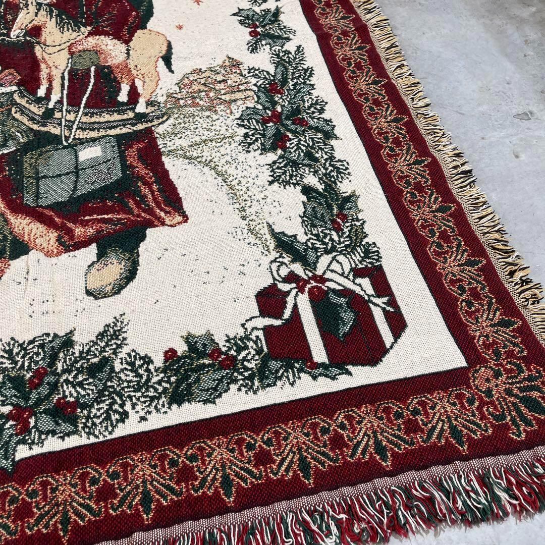 クリスマス　サンタクロース　マルチカバー　ソファーカバー　ラグ　178x123 クリスマス サンタクロース マルチカバー ソファーカバー ラグ 178x123