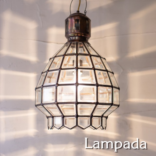 〔新洋電気〕 COL108　面取ガラス　コロニアルペンダントライト