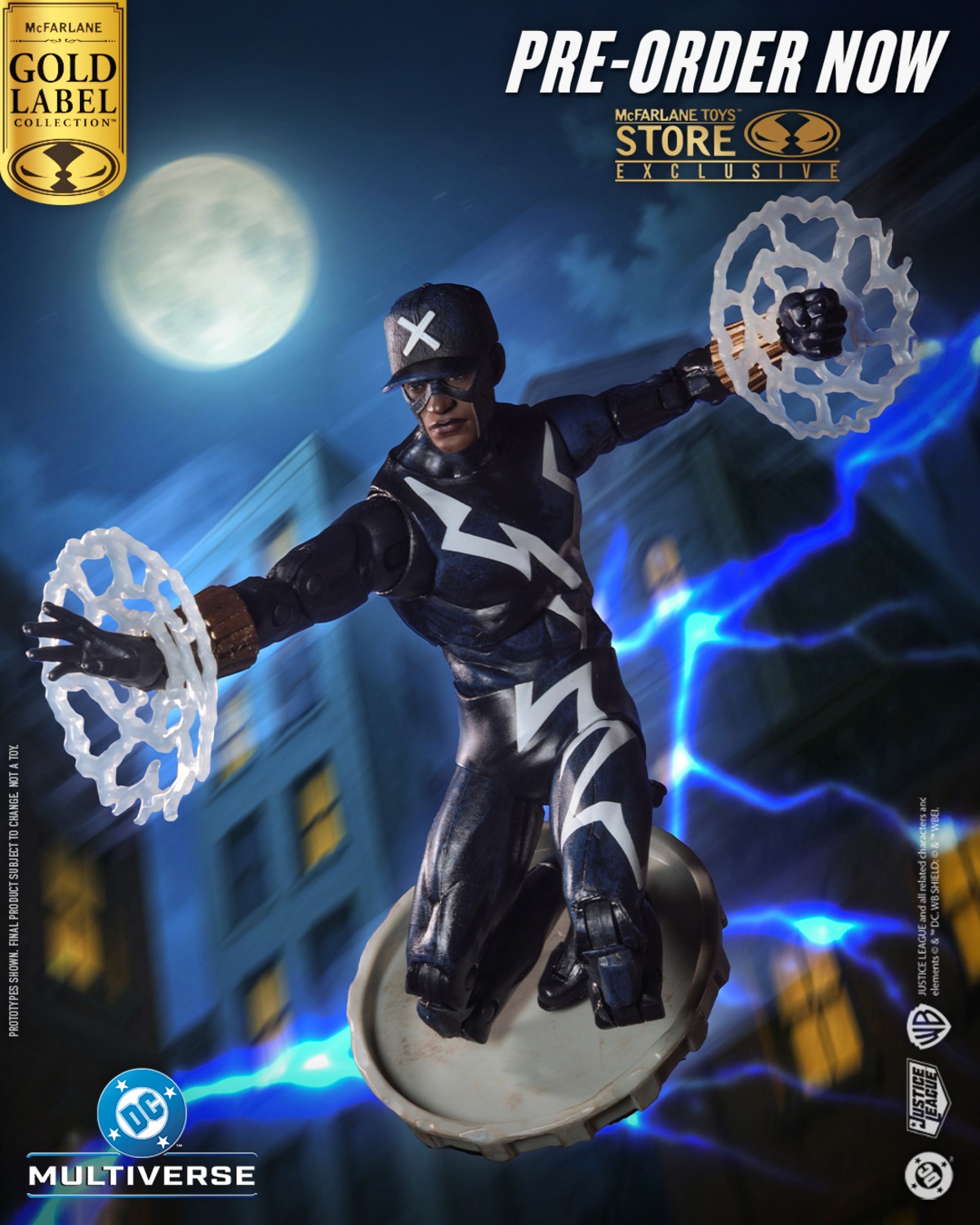 McFarlane Toys DC Multiverse Static (Trial By Fire) Gold Label 