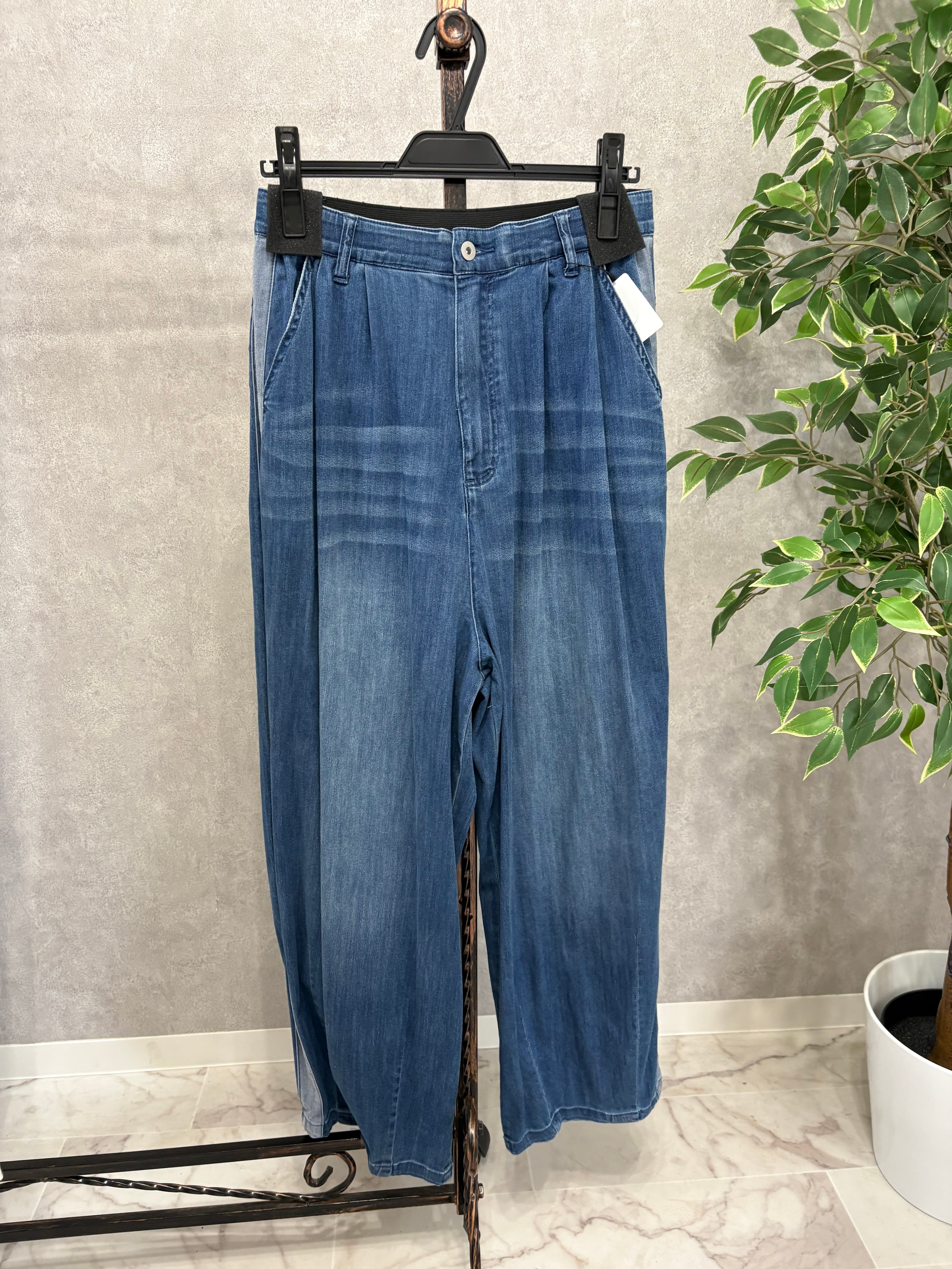 QTUME】マイナス3° バレルレッグ デニムパンツ 612-26085 | レディース