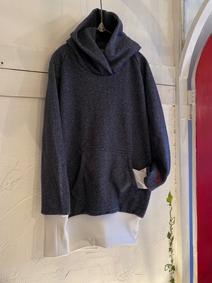 【葉山店限定】French terry hoodie /haether blue