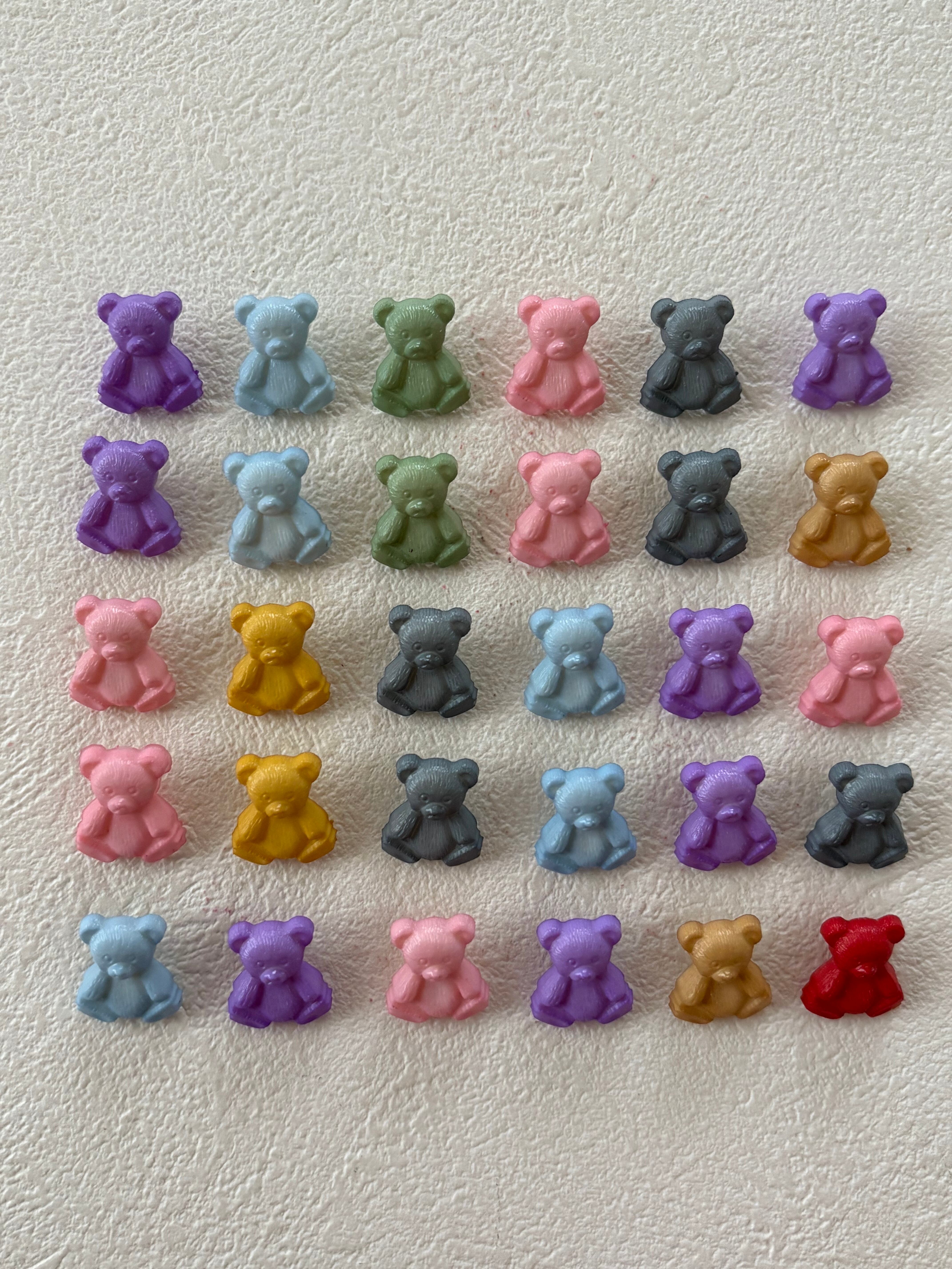 Japanese Vintage ボタン ヴィンテージ くまちゃん bear 5個セット 14mm アクセサリーパーツ デコレーション材 コレクション