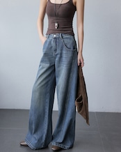 High waist wide leg Jeans T20114