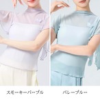 シアーフリルスリーブ トップス 4色展開 L1415