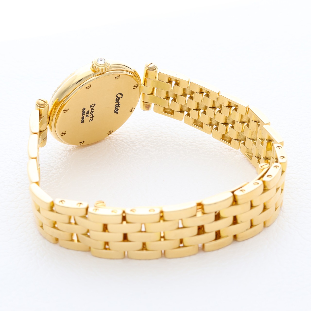 カルティエ パンテール ラウンド SM ゴールド 純正ダイヤモンド シェル文字盤