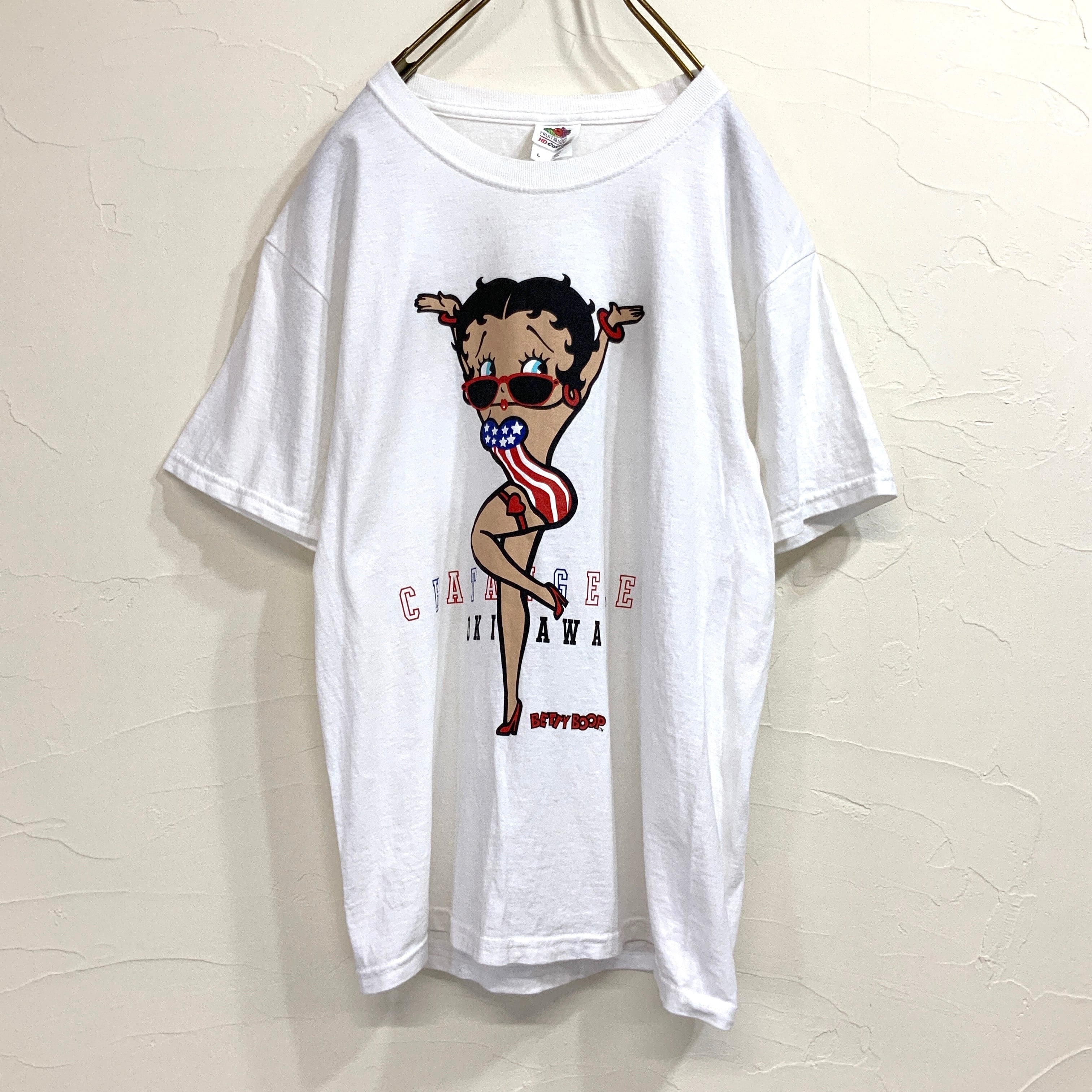 （68）ベティ・ブープ 沖縄限定 Tシャツ Betty Boop ベティブープ USA デザイン tシャツ OKINAWA | 古着屋 MOU