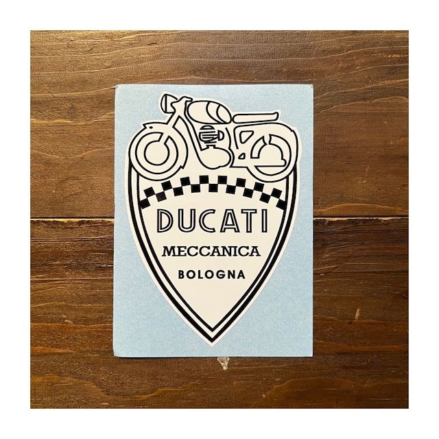 Ducati / Ducati Meccanica Bologna Shield Style Sticker.  #197