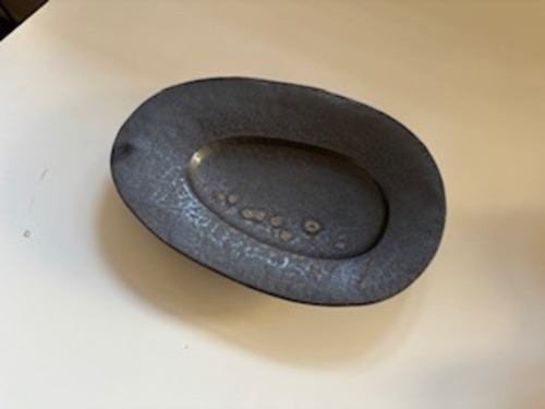 加藤あゐ　楕円変形大皿