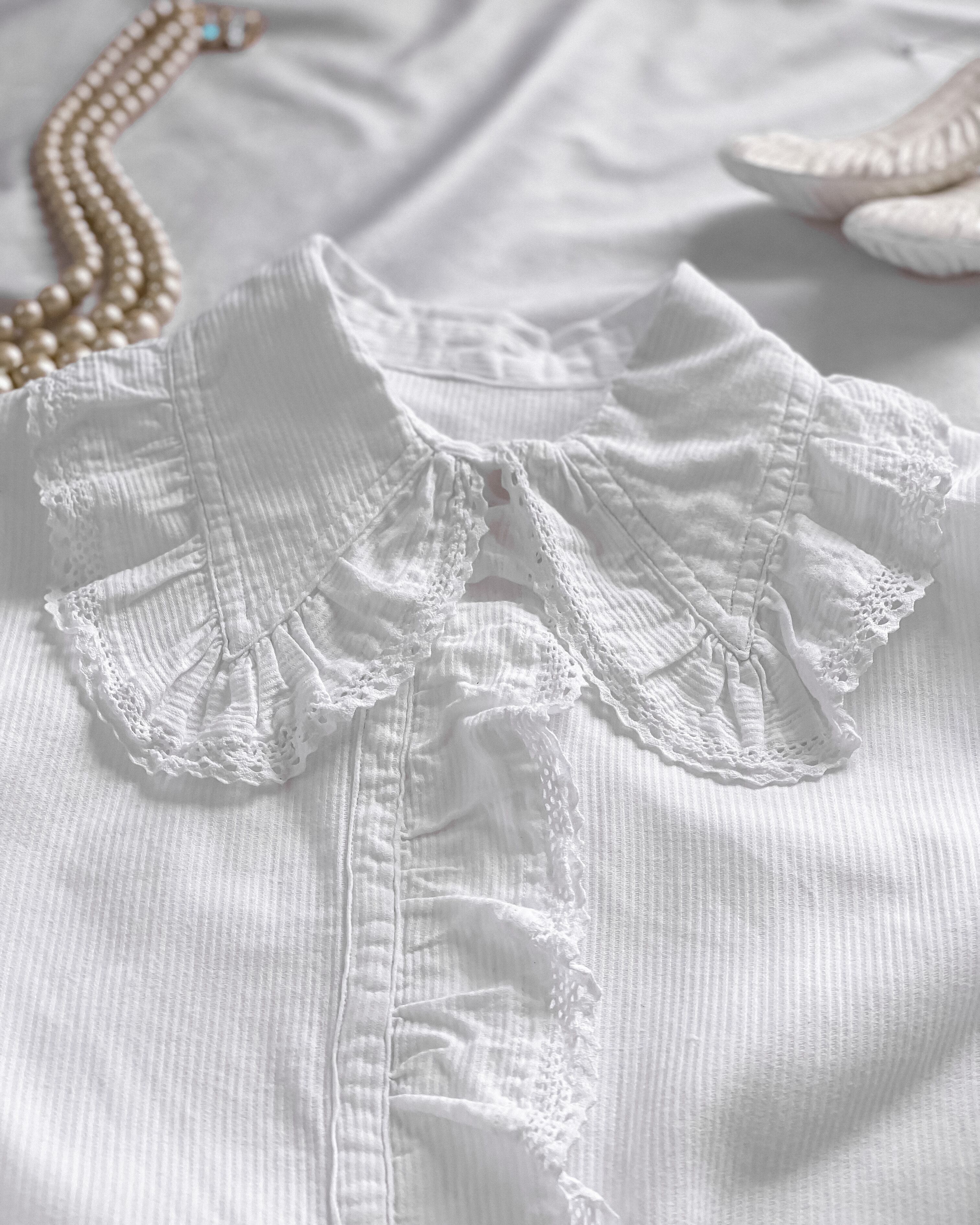 France Antique Edwardian Cotton Pique Blouse / フランスアンティーク コットンピケ ブラウス |  BOUDOIR powered by BASE