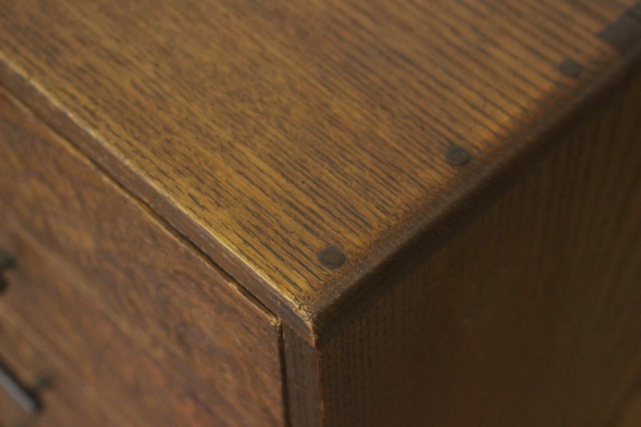 レトロ 卓上 小引き出し 抽斗 5杯 収納 小物入れ レターケース 仕切り