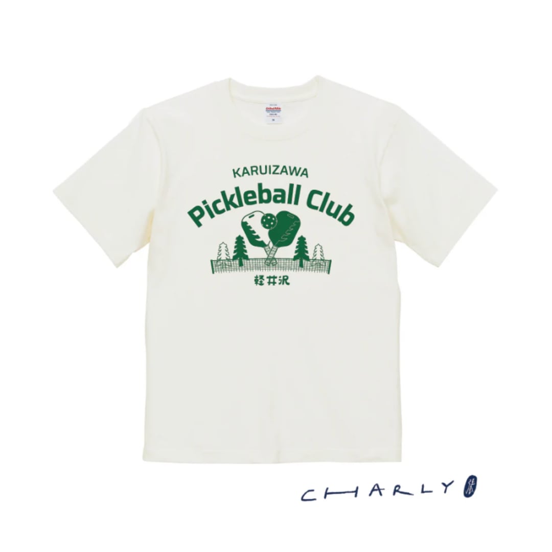 EVERYDAY SOCIAL® 軽井沢ピックルボールクラブ White 大人用クラシックプレミアム Tシャツ