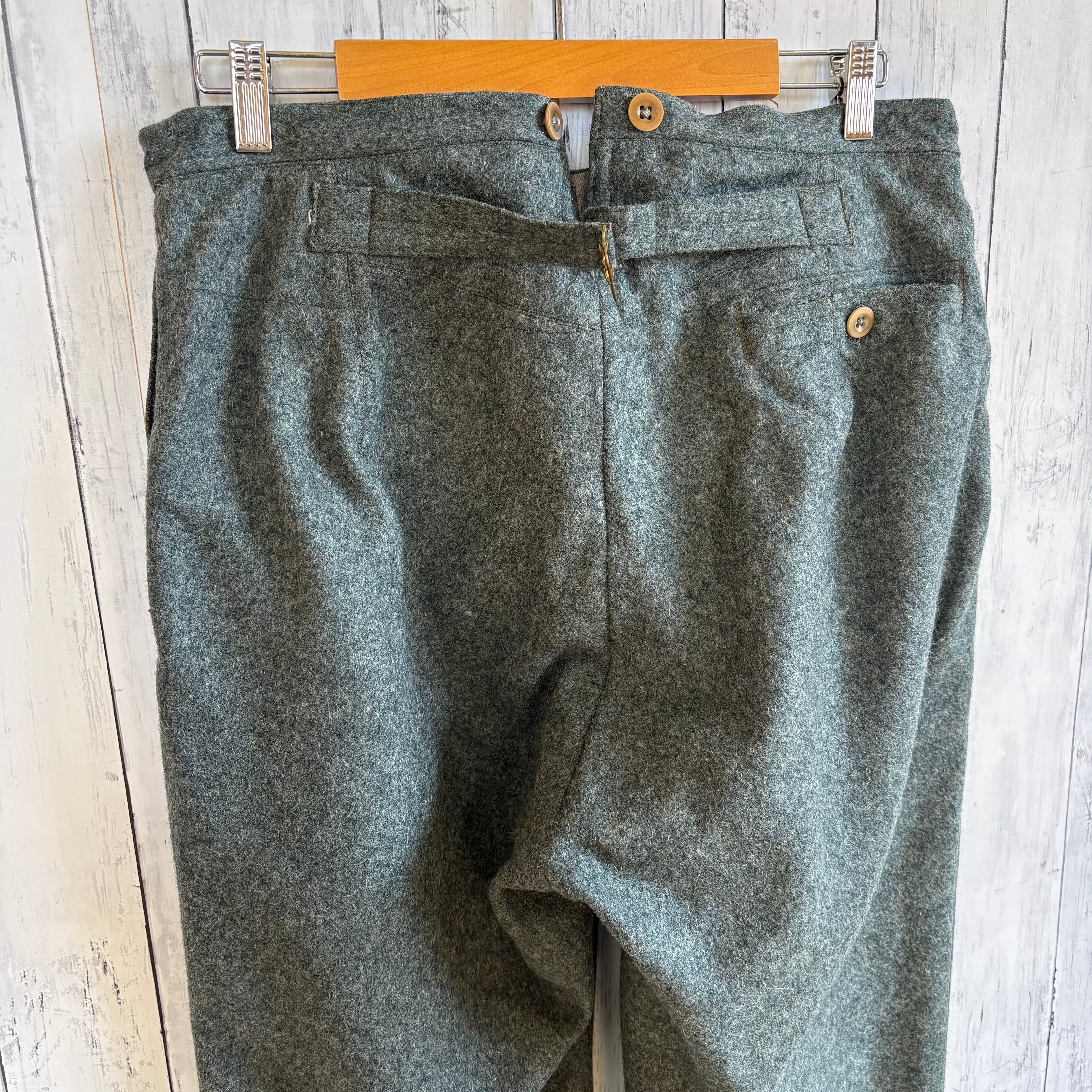 40s ヴィンテージ スイス軍 ウールパンツ サイドラインパンツ