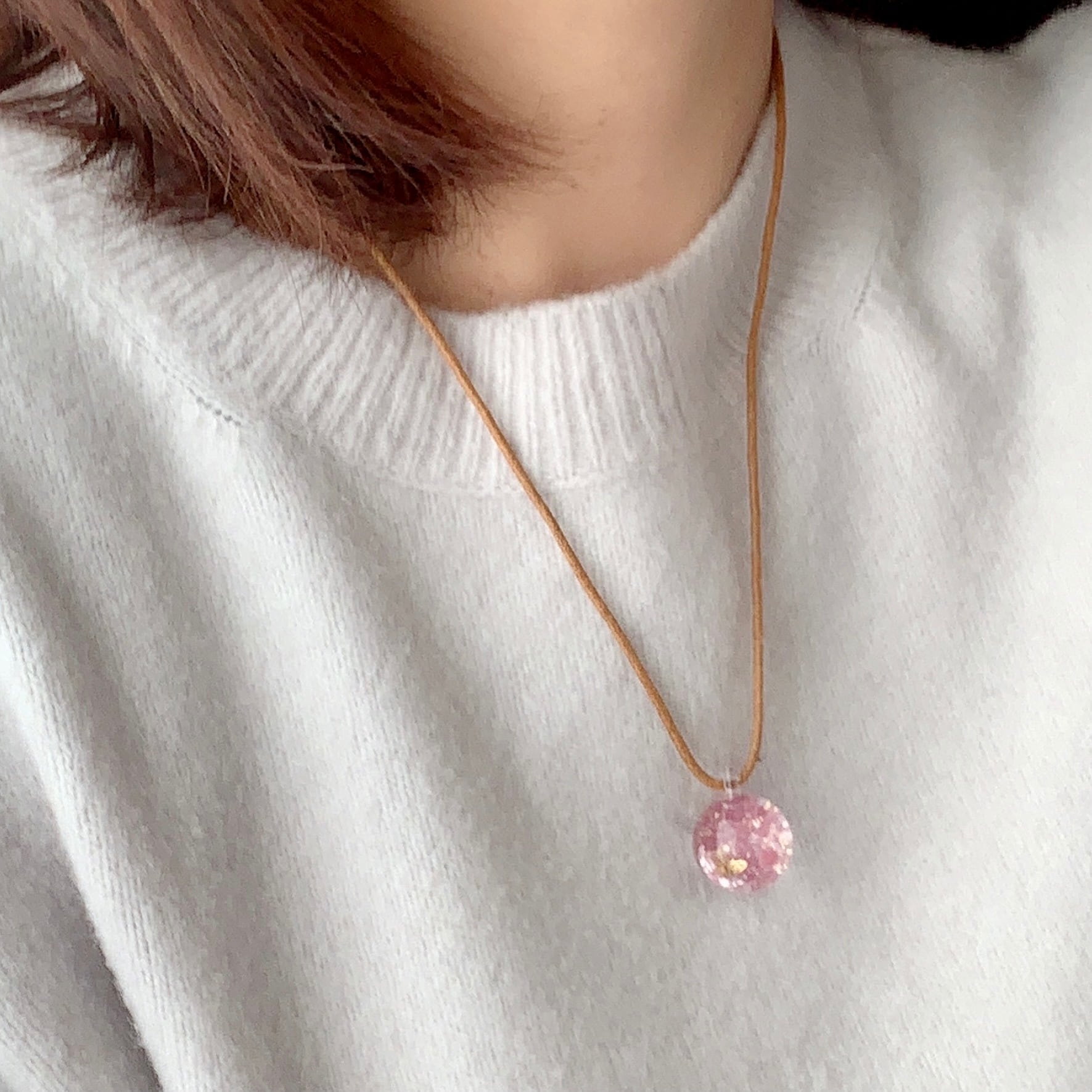 色が変わる昼桜ネックレス（アレルギー対応） | HaniLu's Gallery