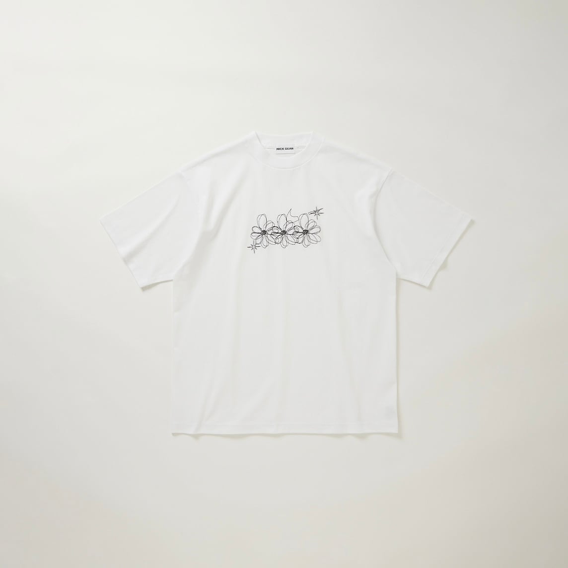 Hand Stitch Flower T-shirt
