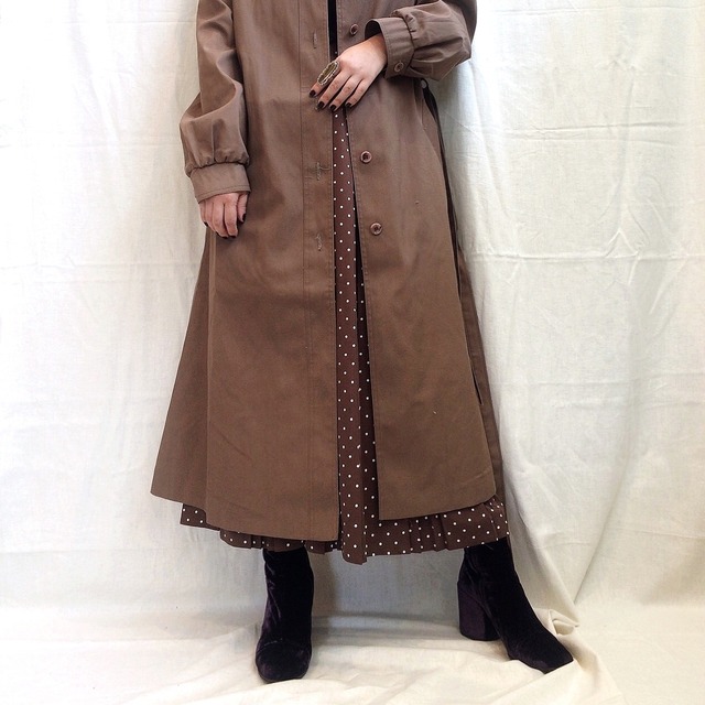 Pleated Dot print Skirt