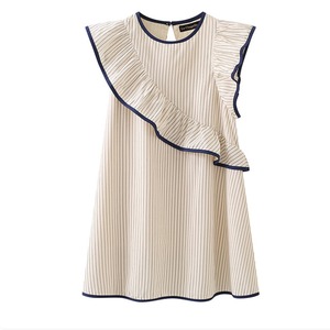 フリルストライプトップス 21623