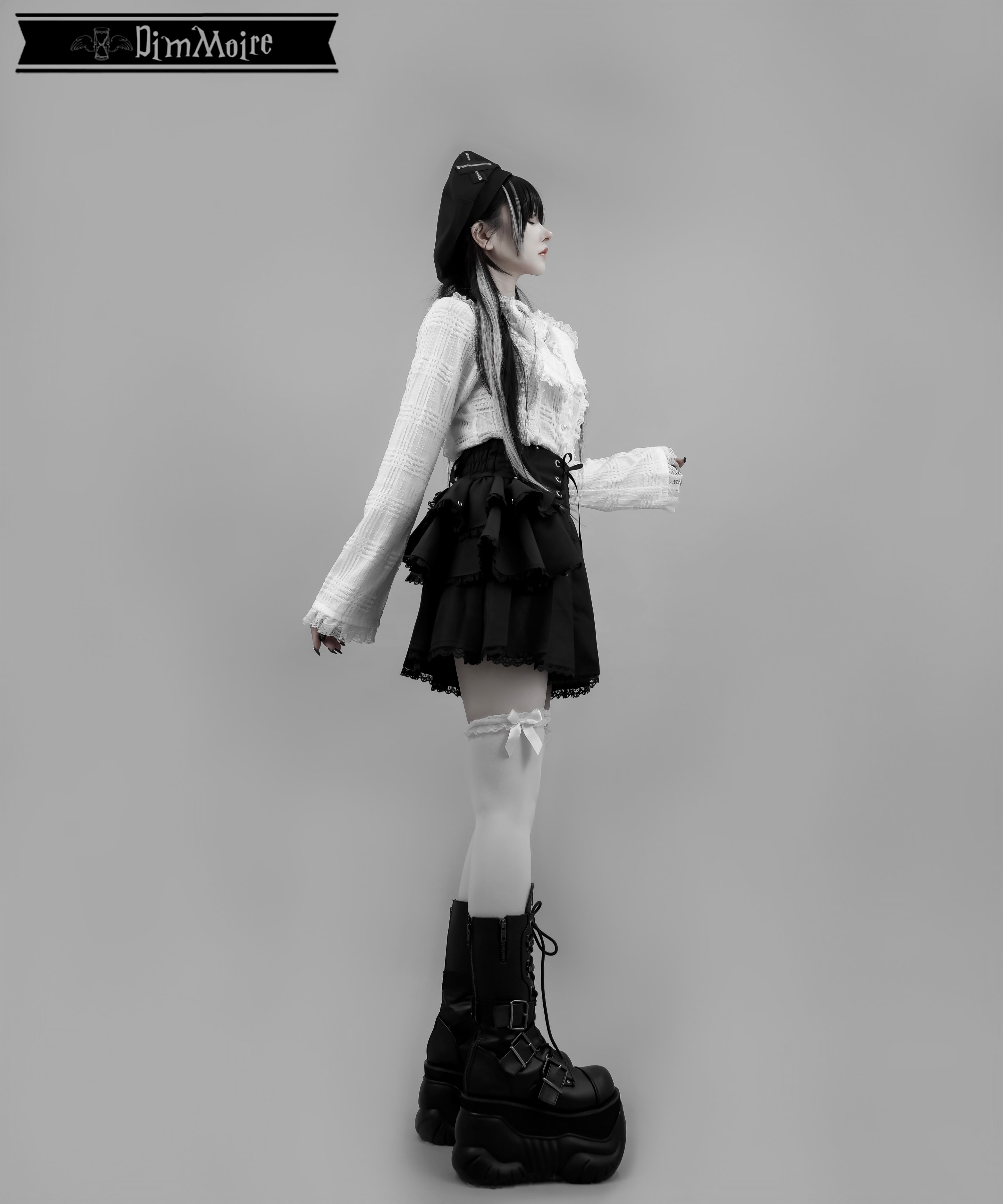 魅了のアシメミニスカート【Black】 | DimMoire