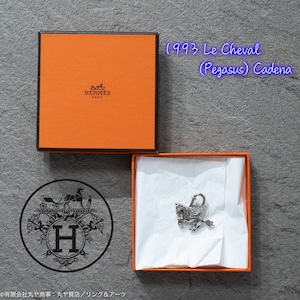 エルメス：1993年限定シュバル=馬（ペガサス）カデナ／シルバー色金属／Hermès Hermes 1993 Le Cheval Pegasus Cadena