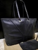 レア21万◆YSL イヴサンローラン NEO DOUBLE ネオダブル A4対応 ビジネス可 レザー トート バッグ 黒xベージュ◆ 珍しい配色の定番モデル♪