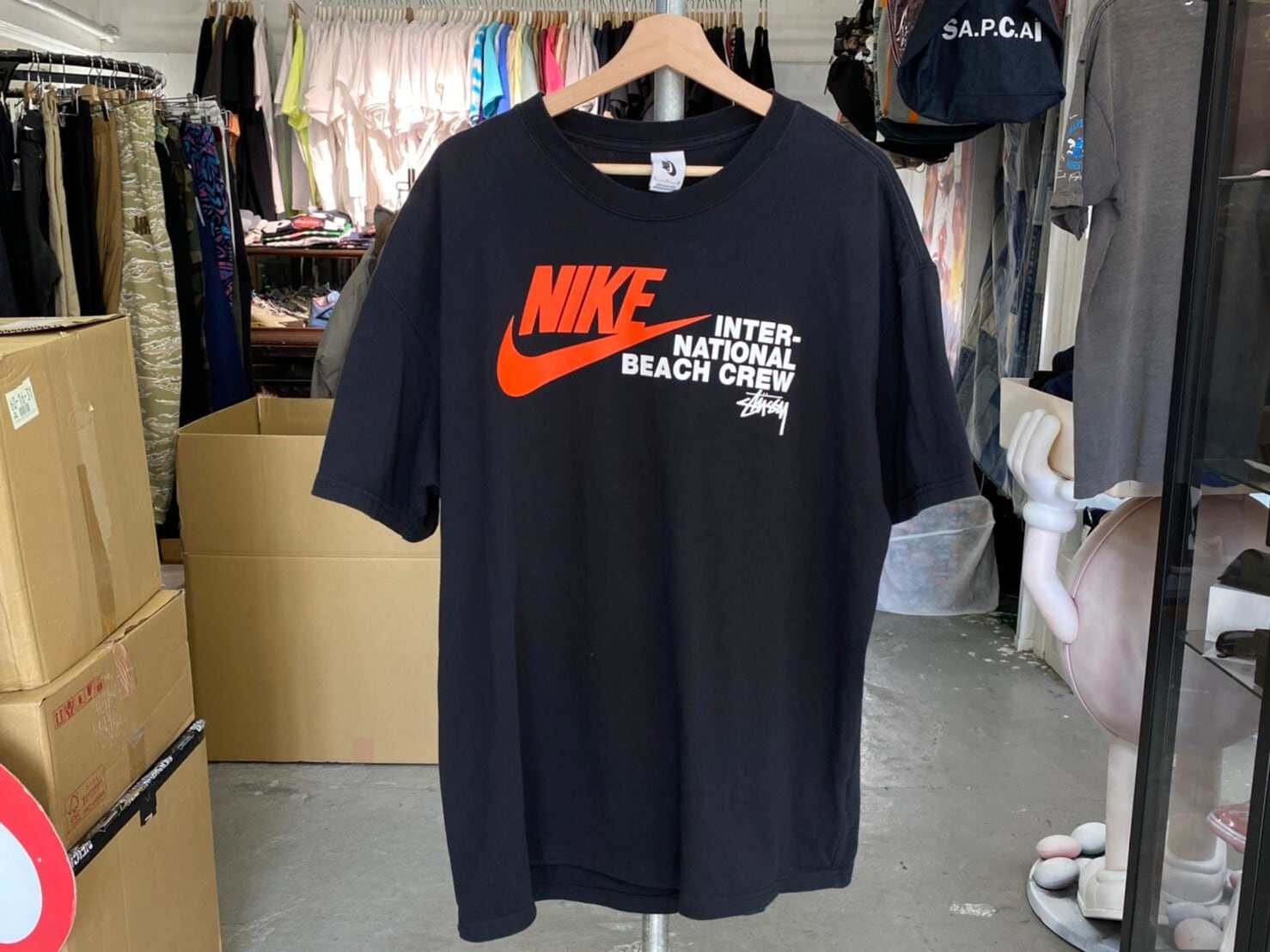 SNKRS購入！　Nike x Stussy ホワイト ビーチ Tシャツ