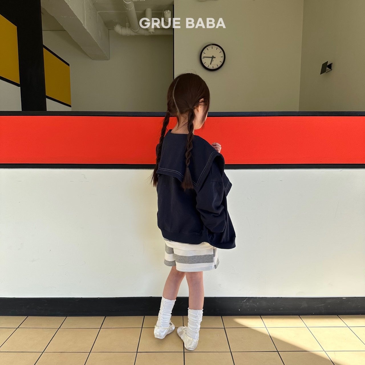 セーラーカラージップスウェット(ネイビー)90〜130cm - 14