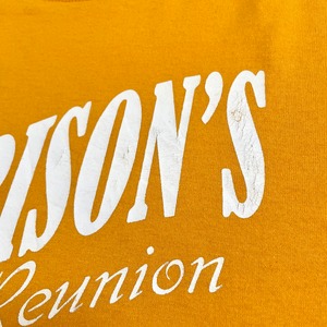 【GILDAN】3XL ビッグシルエット ロゴ プリントTシャツ イエロー US古着