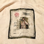90s CHICO'S DESIGN シルク オープンカラーシャツ 総柄 バックプリント