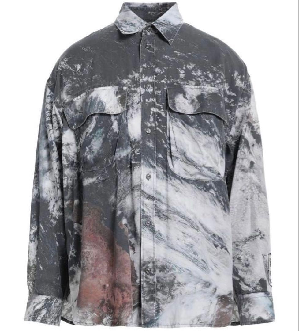 DIESEL ディーゼル S-DEWNY-CMF 地球柄 アース柄 シャツ 〆 ディーゼル S-DEWNY-CMF 長袖シャツ アース柄 総柄 DIESEL | LOTUS