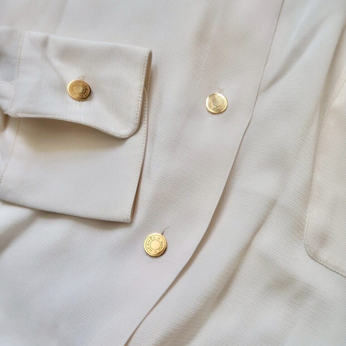 VINTAGE HERMES BUTTON】セリエ ゴールド ボタン 12mm H-26001