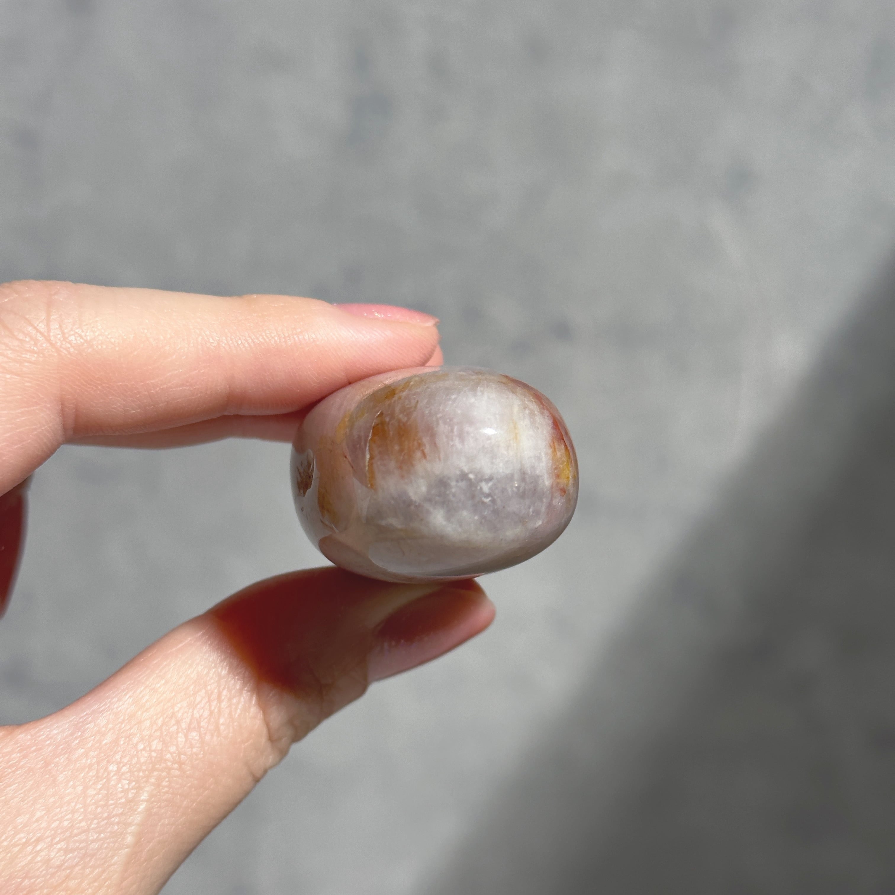 パープルローズクォーツ パームストーン24◇Purple Rose Quartz