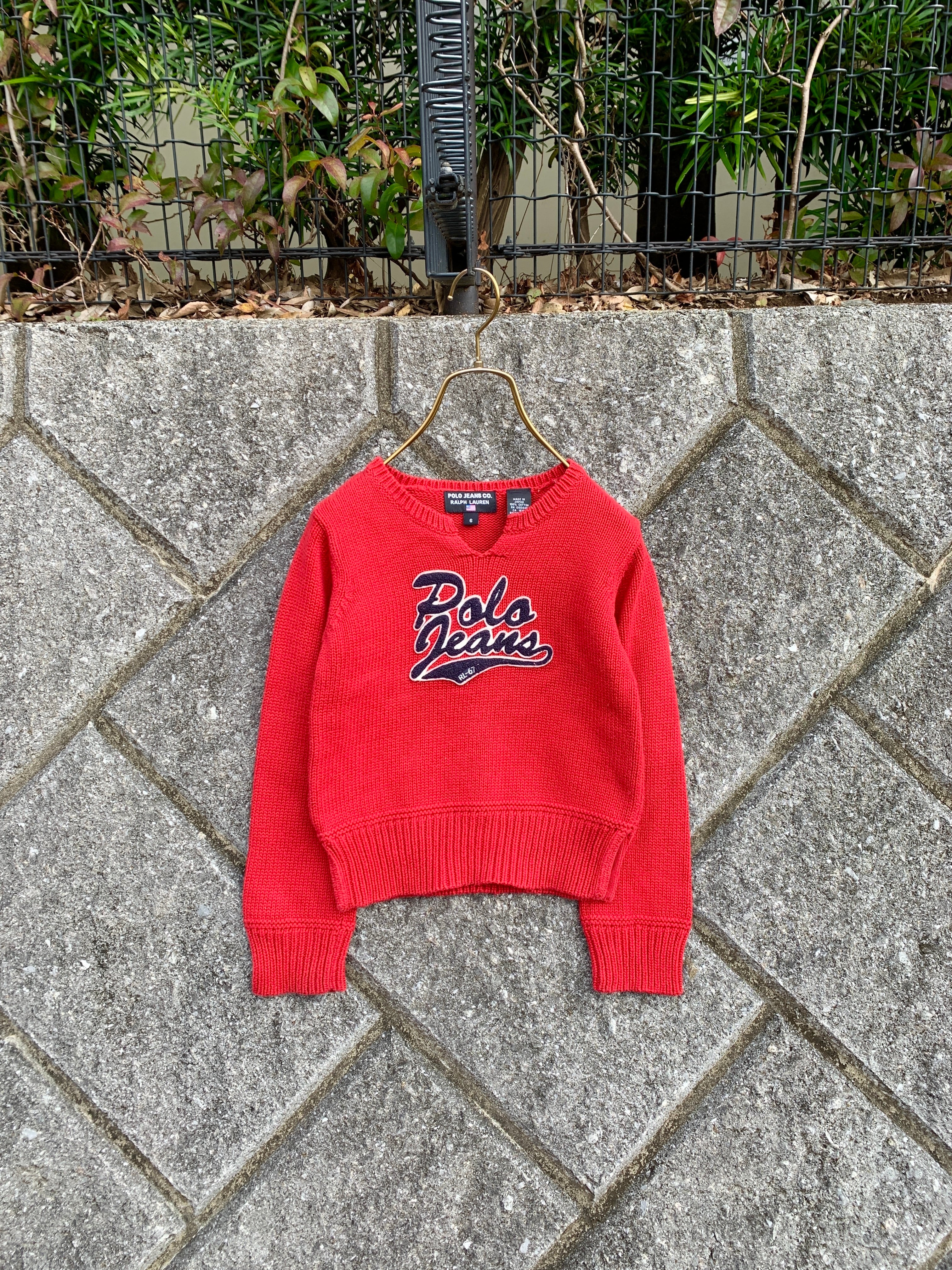 (KD391)120cm Polo Ralph Lauren cotton Knit