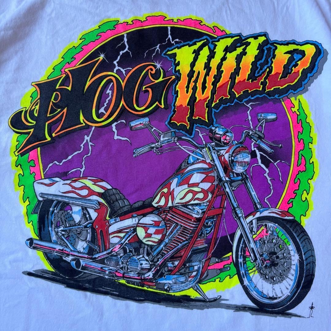★ビンテージ Ojai Valley Tシャツ ハーレー　ホットロッド　モーター カスタムバイク エボ ホットロッド Tシャツ ハーレーダビッドソン