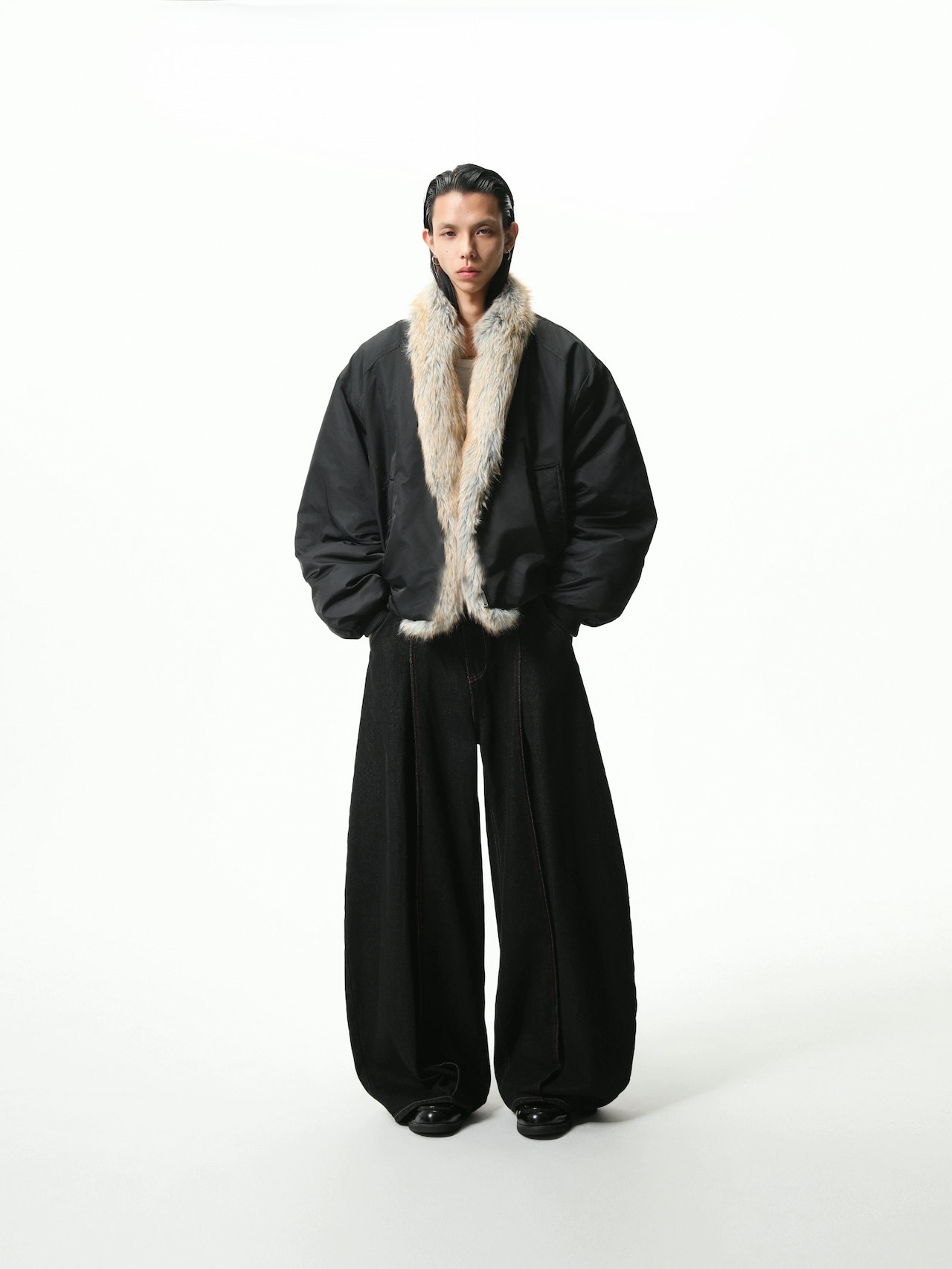 BOOGOOVOGUE Mink Fur Bomber Jacket