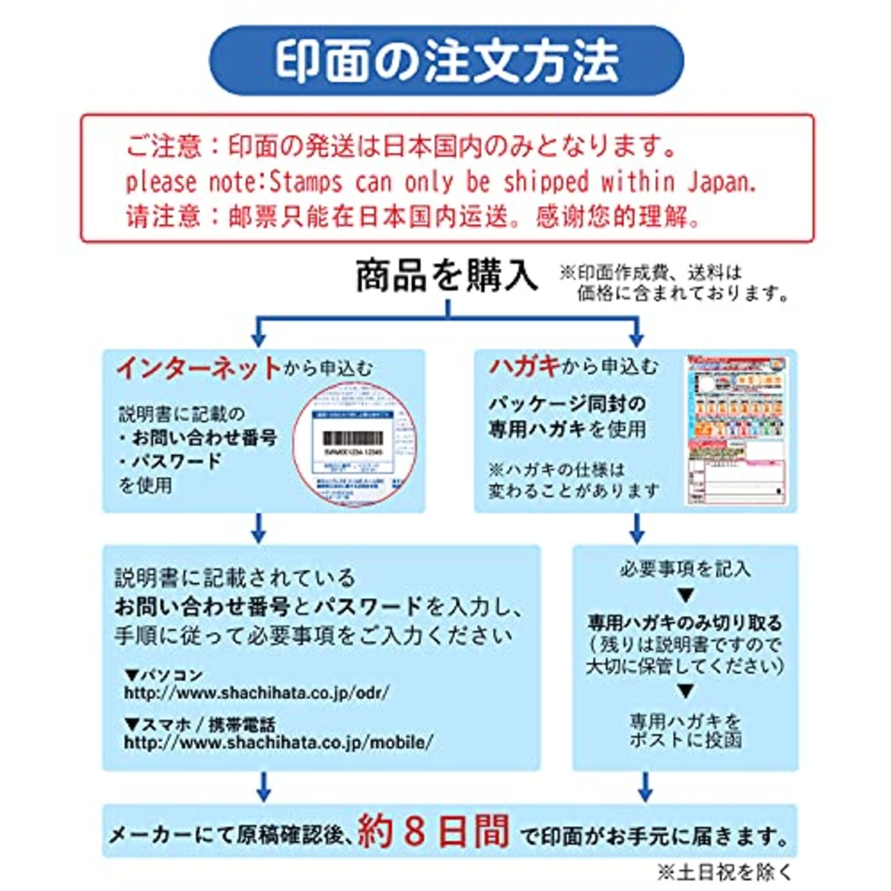 シャチハタ 印鑑 ハンコ キャップレス9 メールオーダー式 スパークリング クリアカラー モヒートブルー XL-CLNSC6/MO