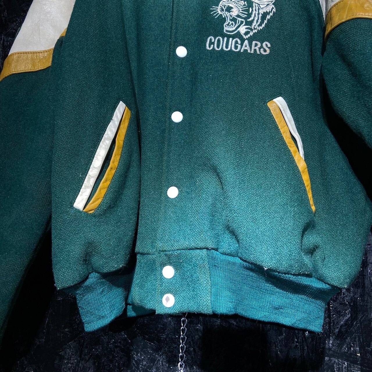 【80s CANADA】FRASER LAKE COUGARS STADIUM JAMPER