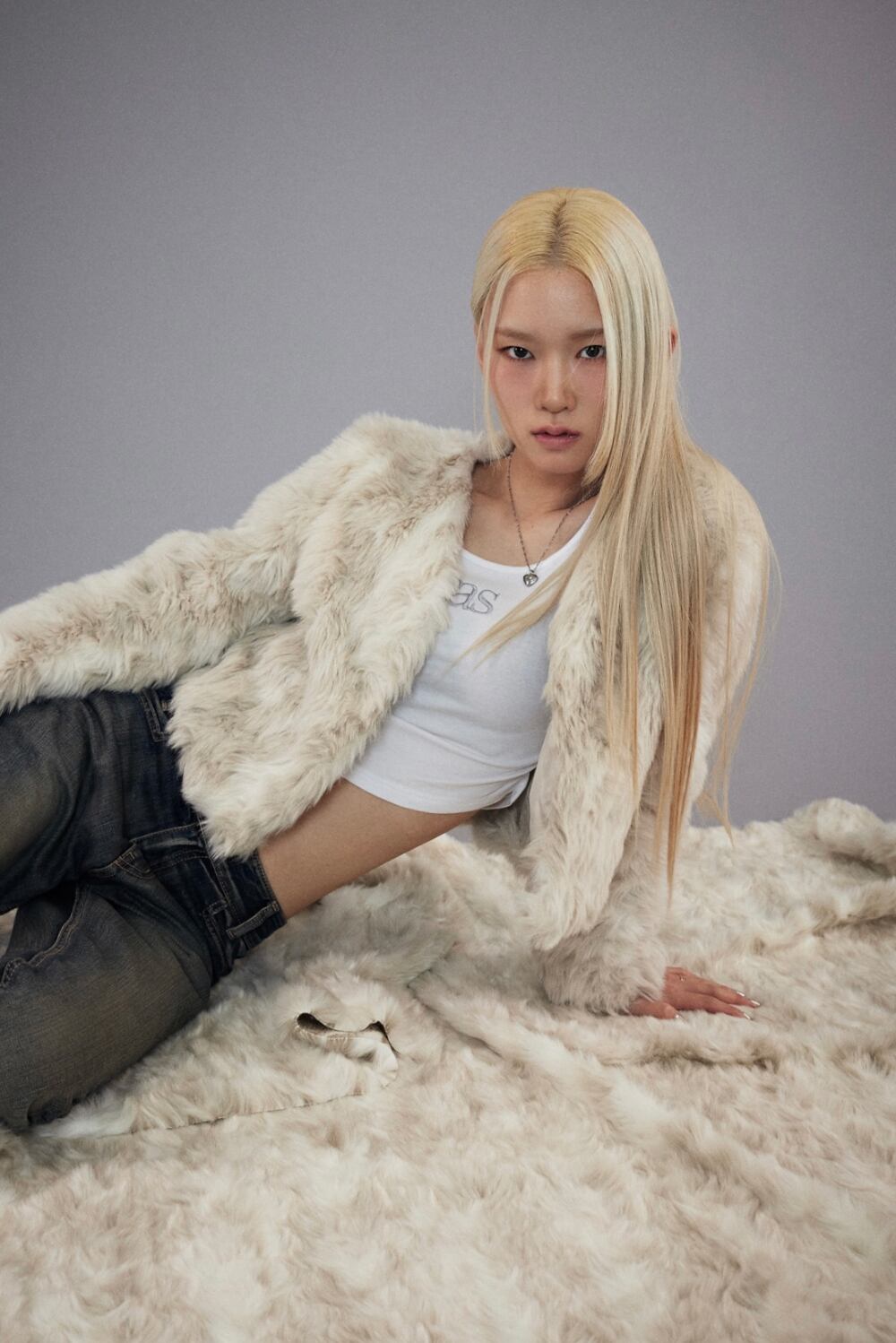 韓国 as”on ason エズオン ivory fur jacket 中古][as”on] FUR JACKET / IVORY 正規品 韓国ブランド 韓国通販 韓国