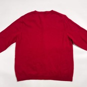 カシミヤ100% JOLNO ジョルノ ニット カーディガン LL /レッド系 レディース