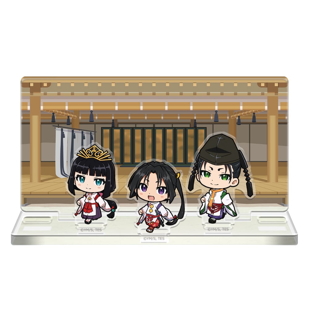 逃げ上手の若君 ついてっくアクリルジオラマ 時行&雫&頼重