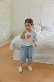 【取寄/韓国直送】ONU  25/SM　ハートラグランTシャツ