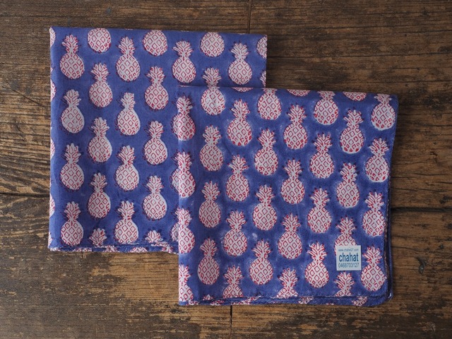 156ri049 Block Print Handkerchief a89