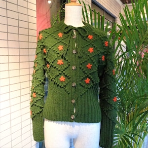 Flower Embroidery Tirolian Cardigan / フラワー刺繍チロルカーディガン